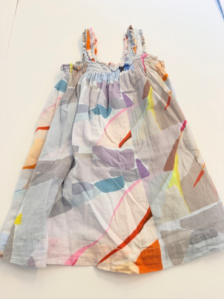 (#25) pink chicken | EUC | 2Y | abstract dress | 45227