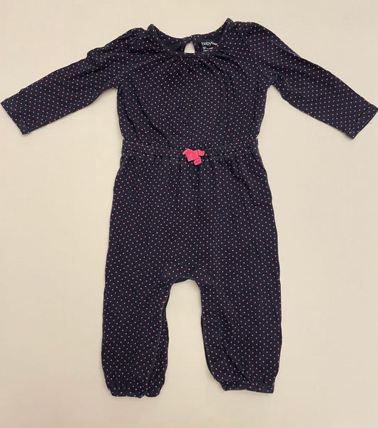 #75 - Girls 12-18M Gap Jumpsuit Polka Dots