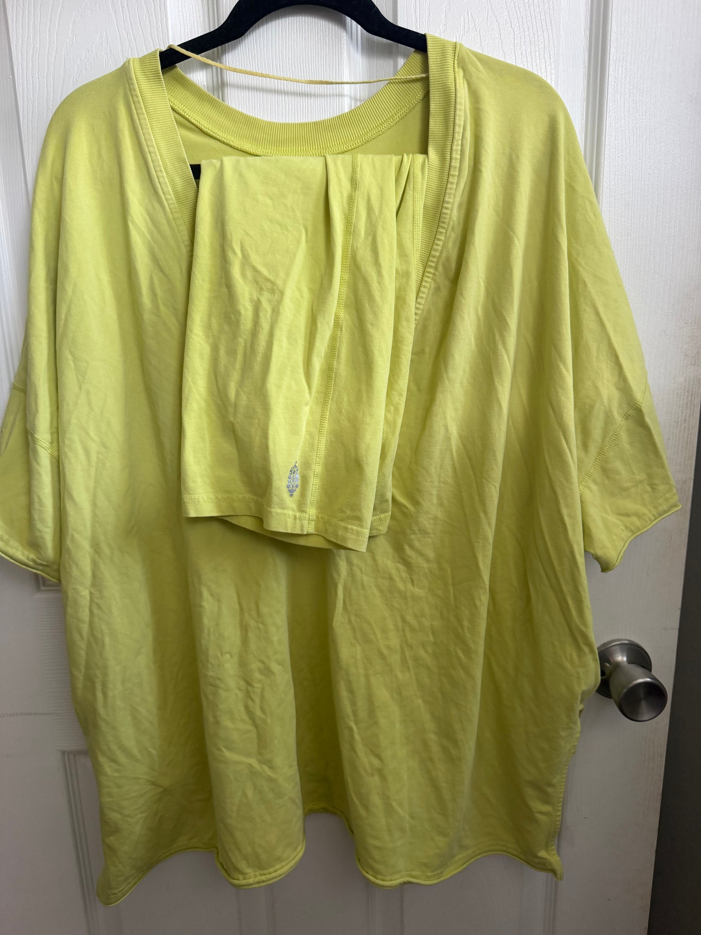 Seller #94 Womens Medium Free People Reversable Set in Yellow/ green