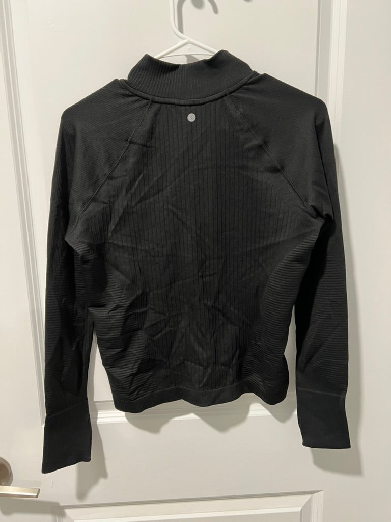 Seller #76 - CALIA Women's Relaxed Seamless Long Sleeve 1/4 Zip Pure Black Size Small NWT