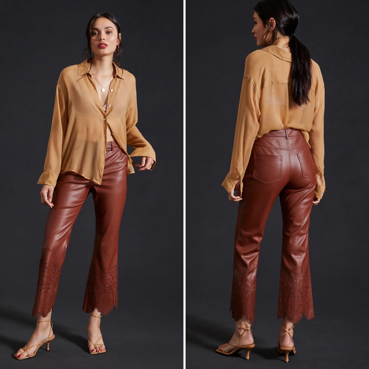 #118 | Size 10 | Anthropologie Women's Vegan Leather Pants