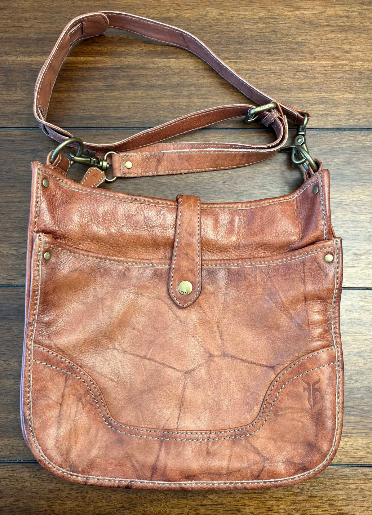 #197 Frye Brown Leather Purse