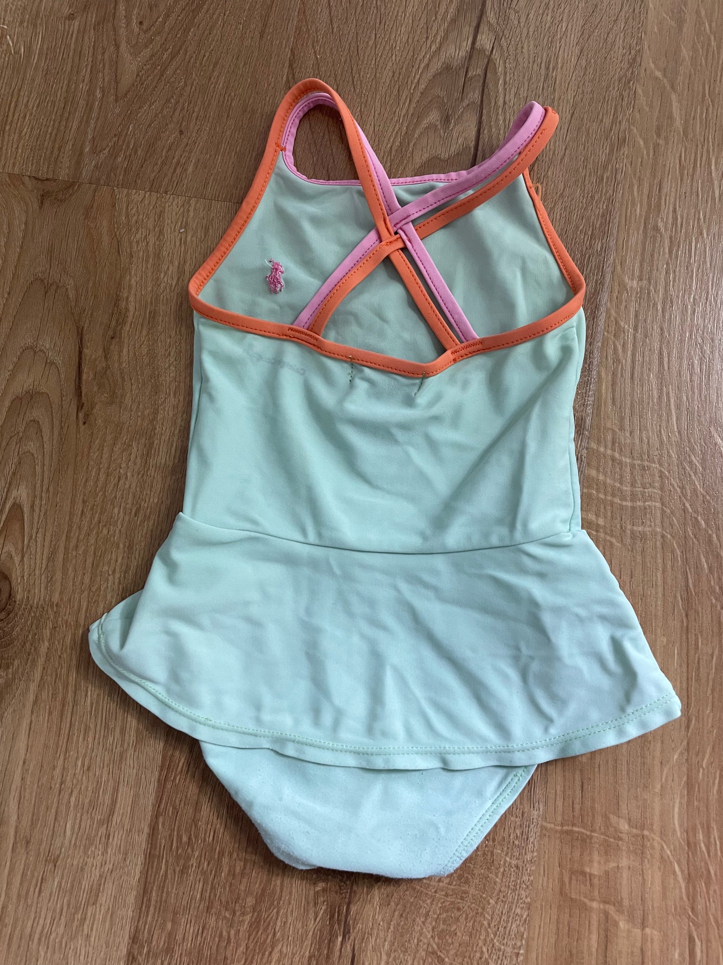 #6 - Girls Ralph Lauren Bathing Suit, Blue, 24 months