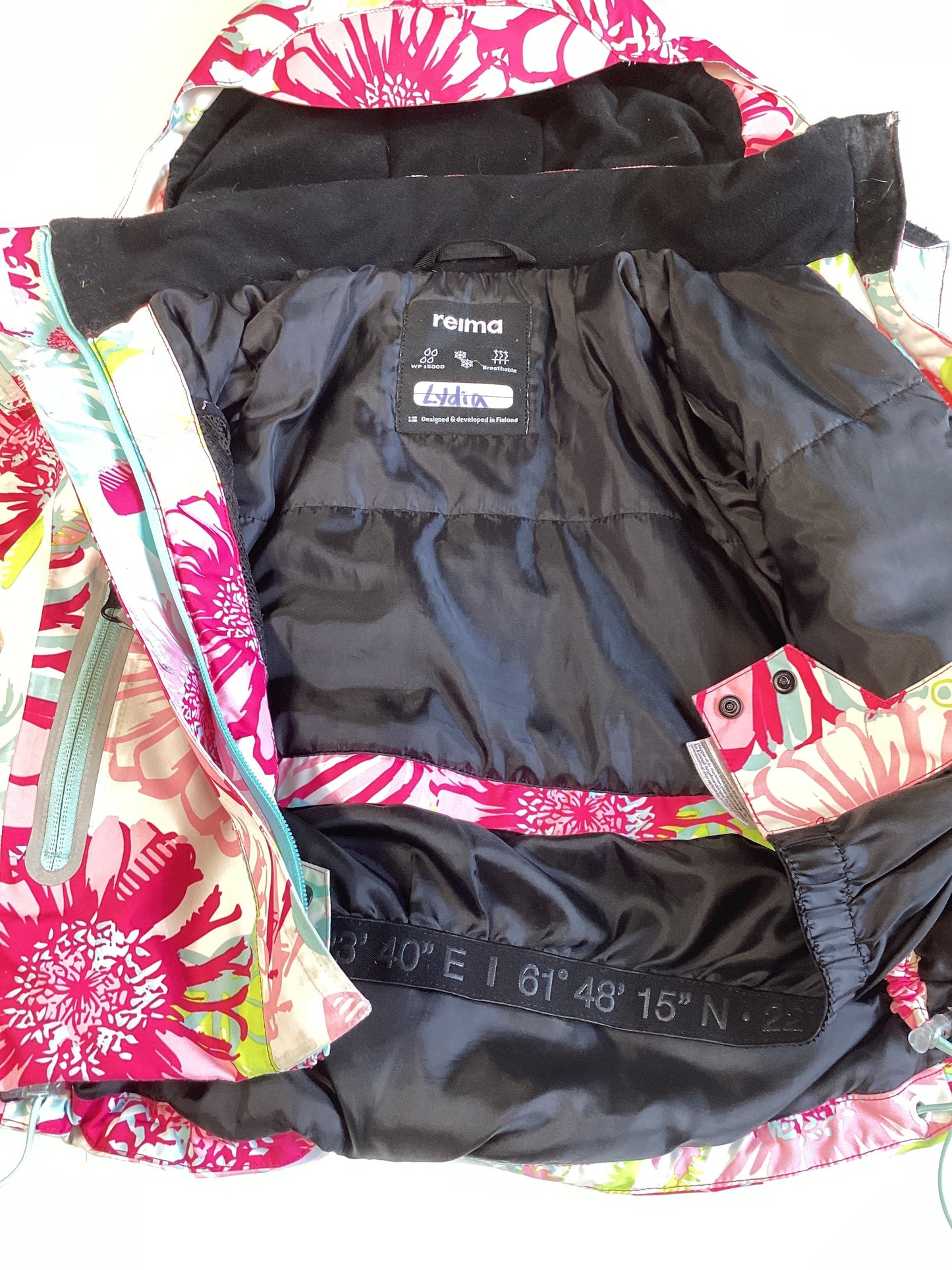 #129 3T Reima Ski Jacket with snow skirt