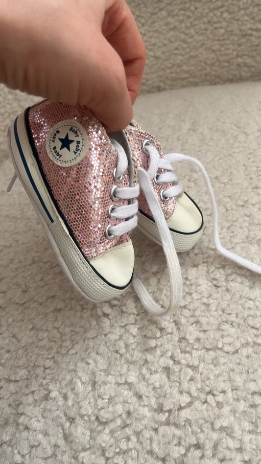 Seller 34 - Baby sparkle pink converse look a like
