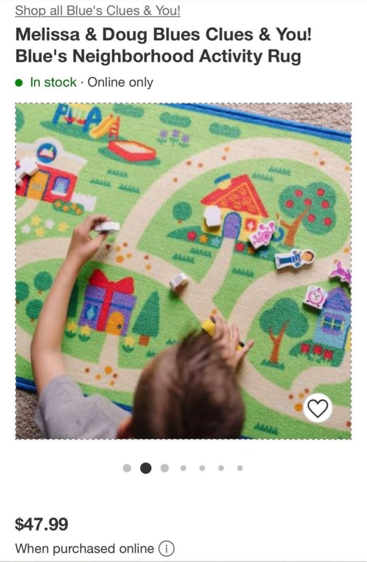 New Melissa doug Blue’s Clue Playmat Set. Perfect For Gift. Toddler.