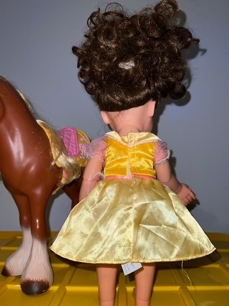 Seller #76 - Disney Beauty & The Beast Belle W/ Horse - Toddler Doll