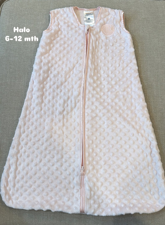 #159 Halo fleece sleep sack Girls 6-12 mth EUC
