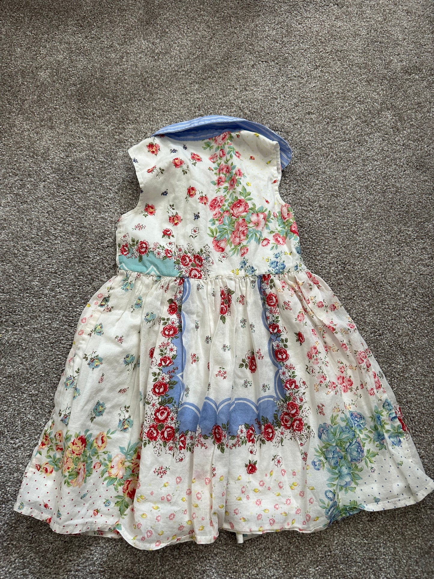 Ralph Lauren | dress  girl | white, blue, pink, floral | 24 months | PPU Anderson