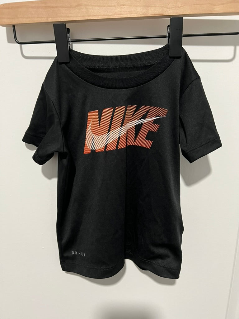 Seller #76 - Nike Dri-Fit Toddler Short Sleeve Wicking - Black w/ Design - 24 Months