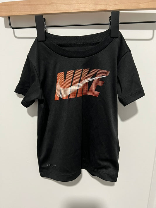 Seller #76 - Nike Dri-Fit Toddler Short Sleeve Wicking - Black w/ Design - 24 Months