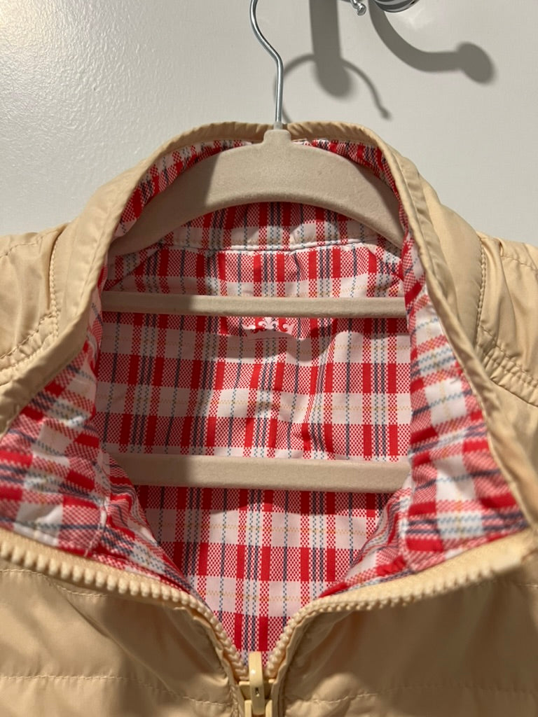 Seller #76 - Peter Millar Warmth Women's Reversible Vest Size Small Yellow/Plaid Golf Outdoor