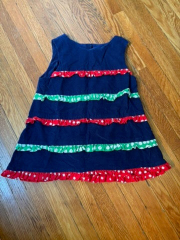 Seller 183 - Girls 3T Christmas Dress - VGUC