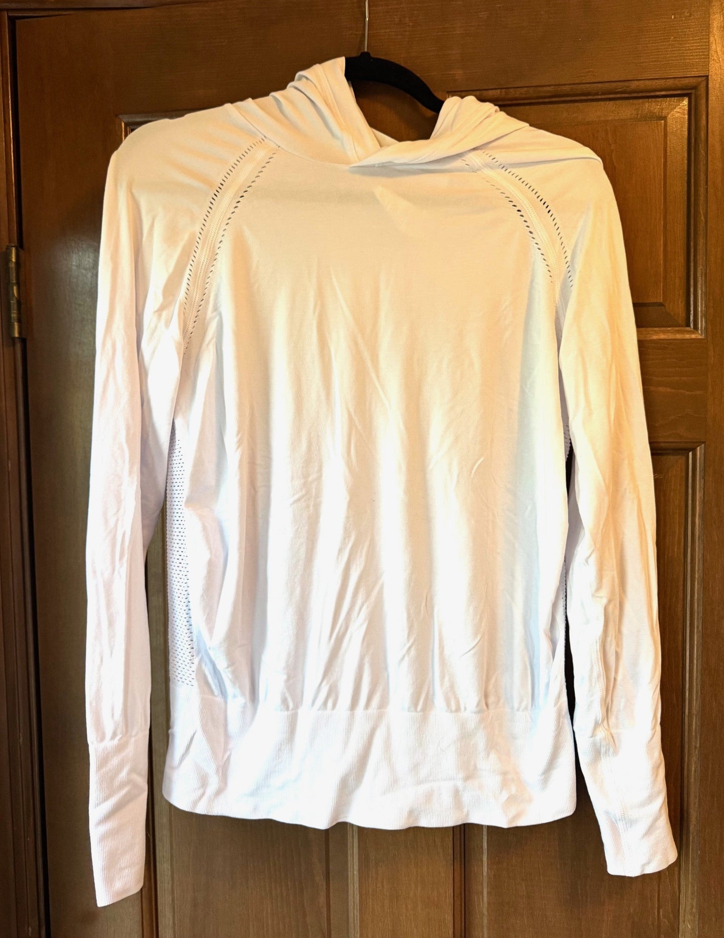 Seller #126 - Fabletics Large White Athletic Sweatshirt with Mesh Back - New with Tags - REDUCED
