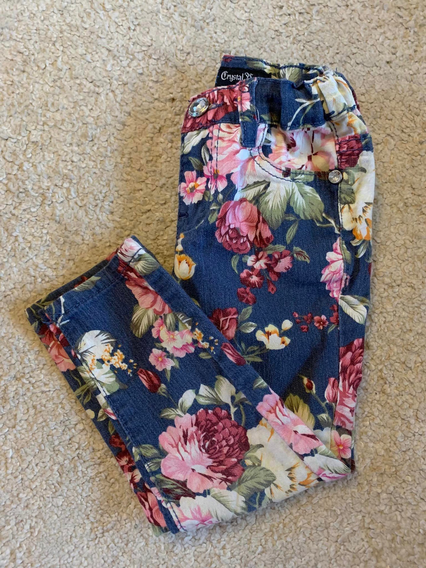 4T Girls Floral Pants