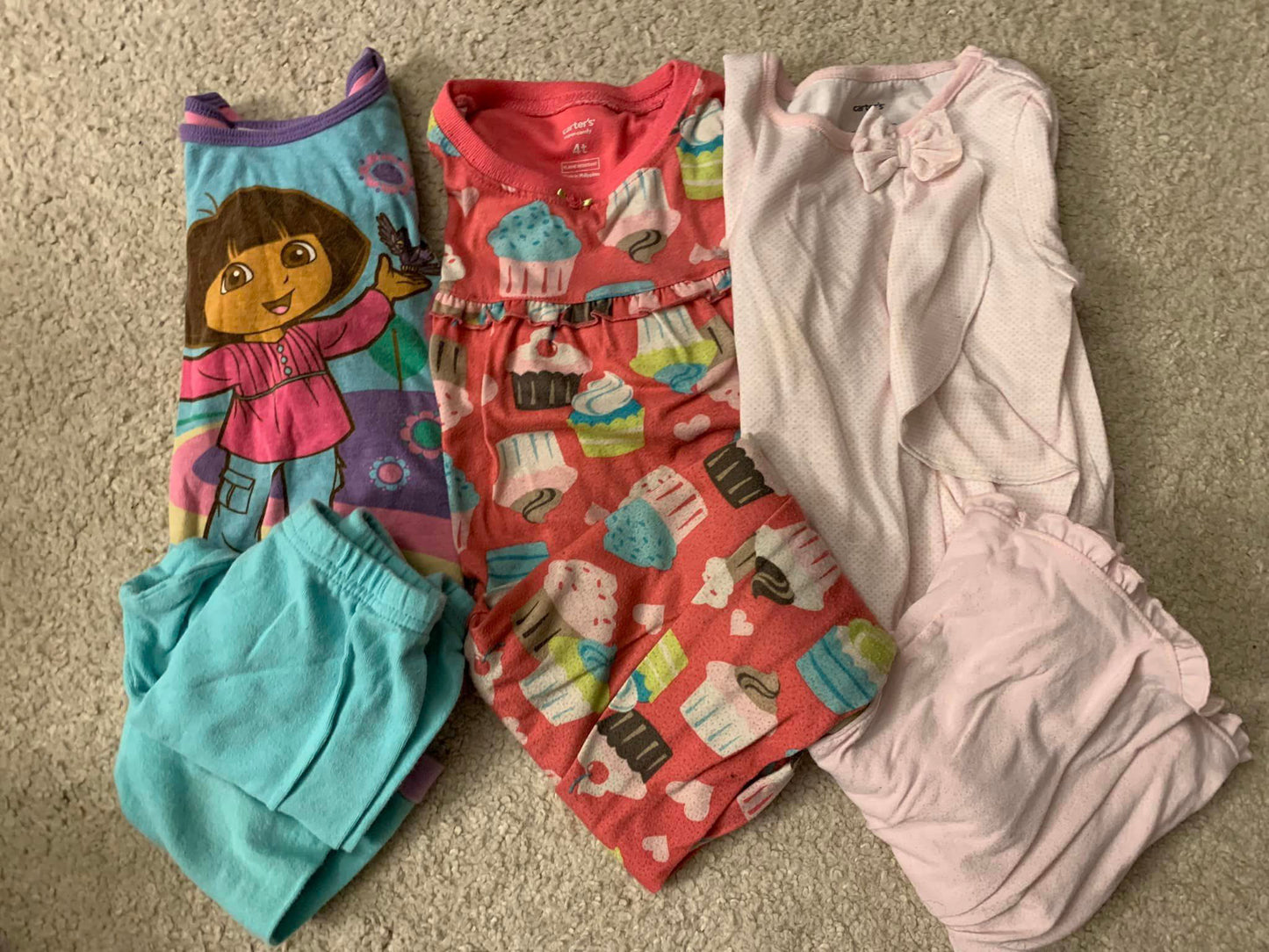 4T Girls Pajama Sets (3)