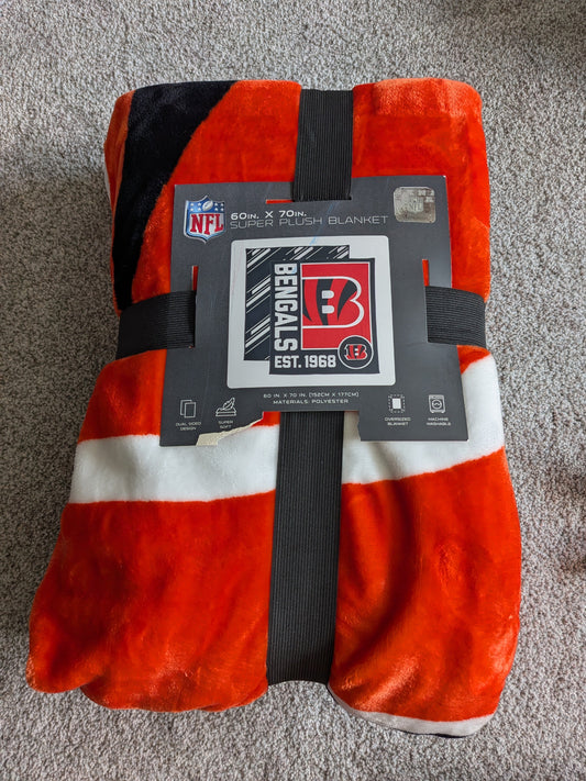 #17 NFL Bengals Blanket New With Tags