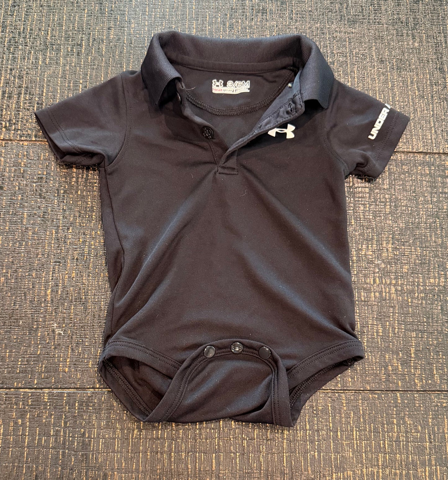 #42 Under Armour Boys 3-6M Polo Onesie