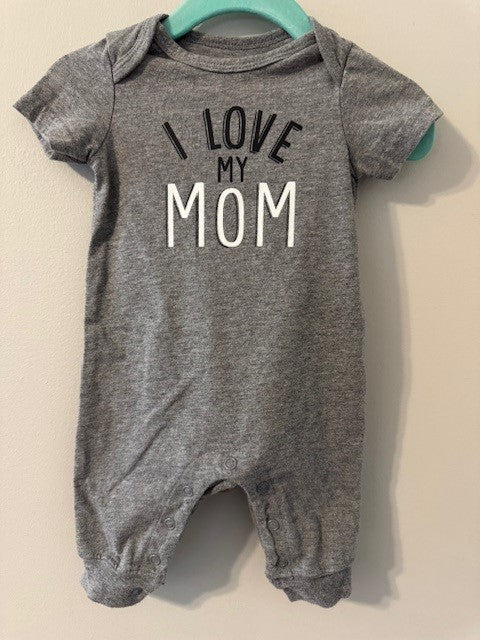 Seller #141 Love Mom One Piece Outfit size 3 months VGUC (1 of 2 available) SR
