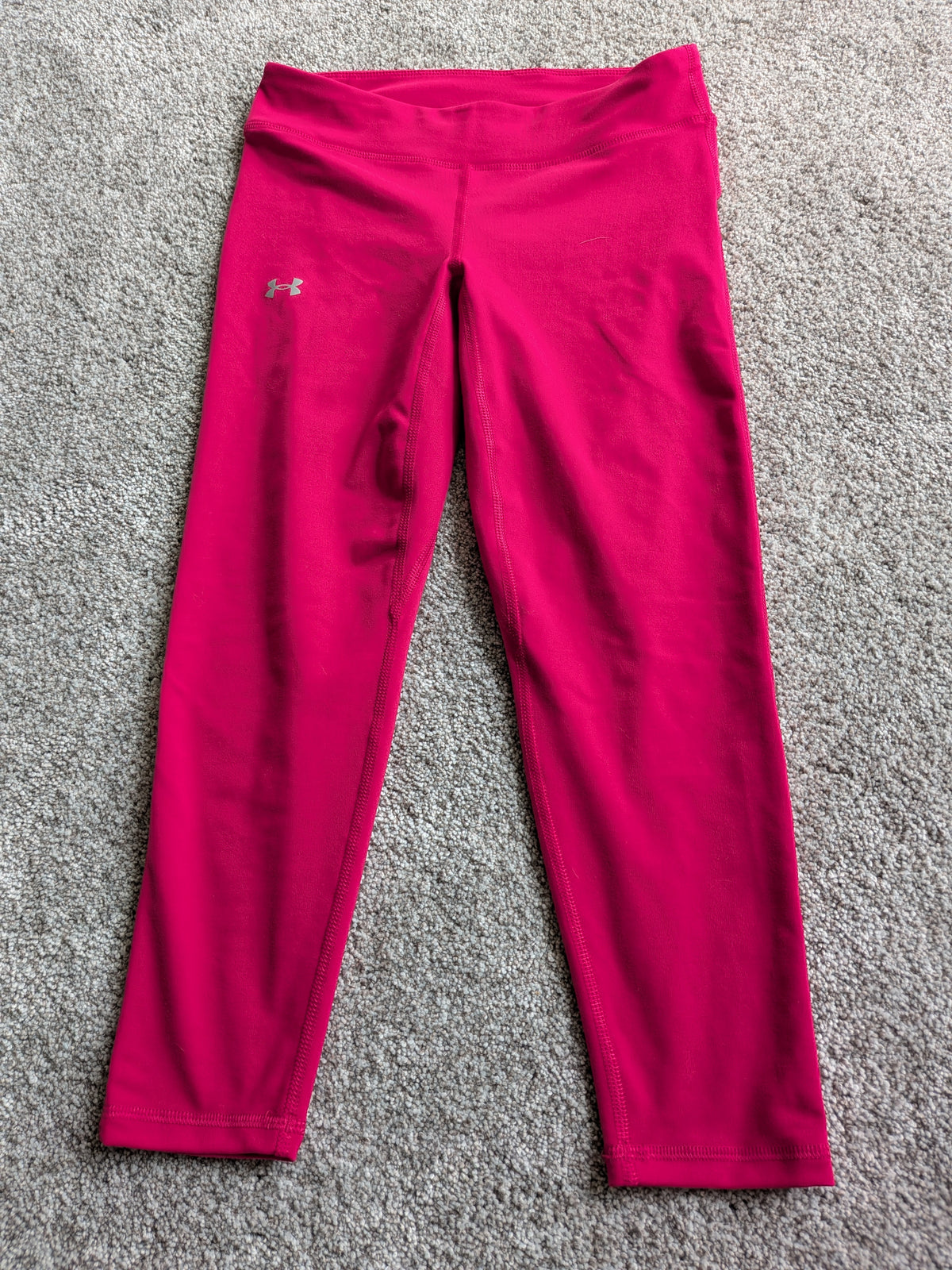 #17 Under Armour Girls Pink leggings youth Medium