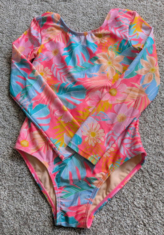 #17 Cat & Jack Girls 1 piece swim suit M (8)