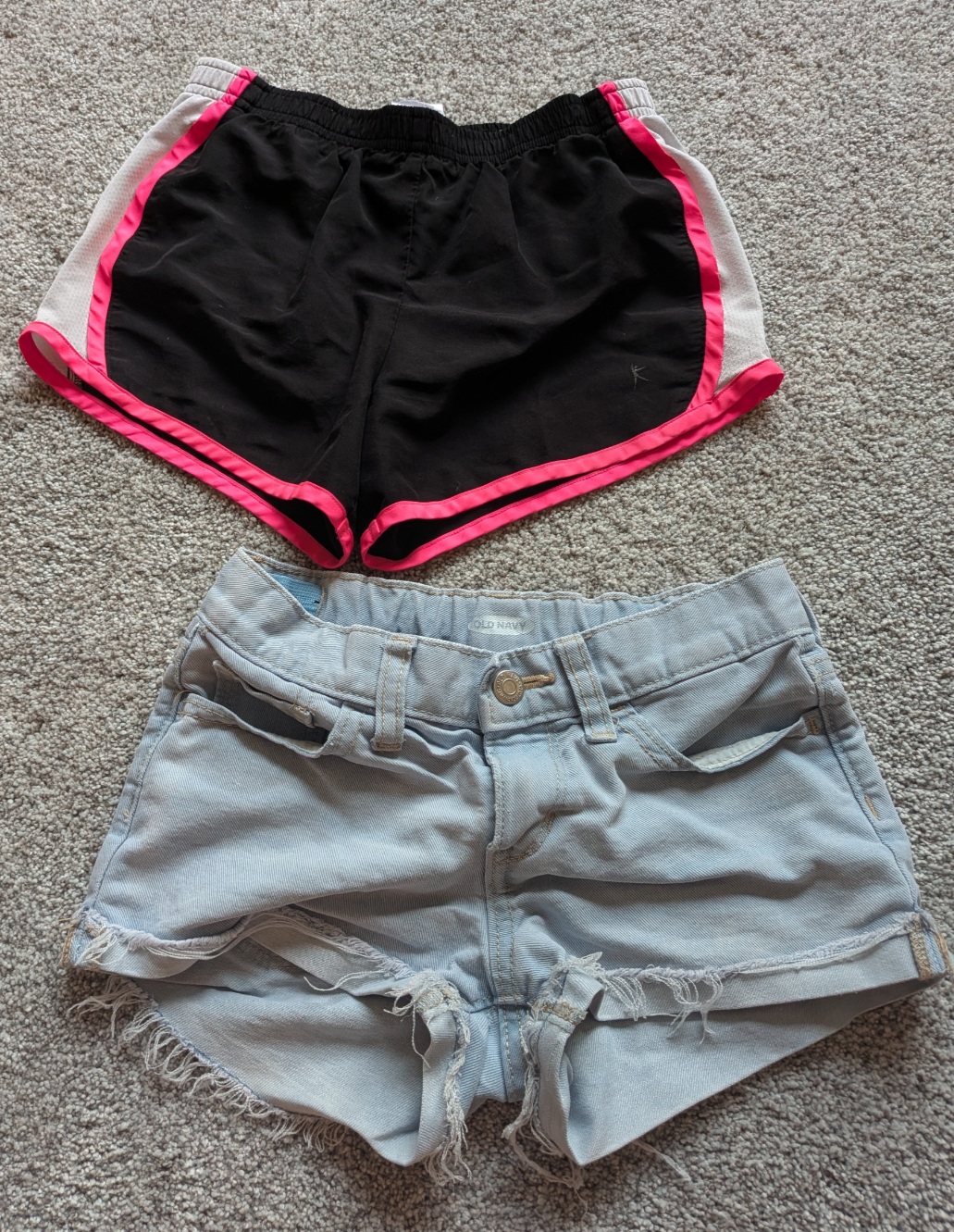 #17 2 pairs of girls shorts size M 8- 7/8
