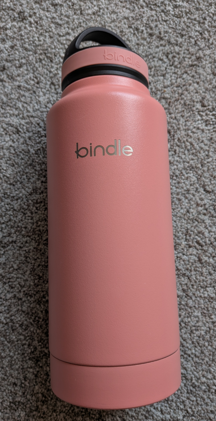#17 Bindle metal water bottle with removable bottom storage