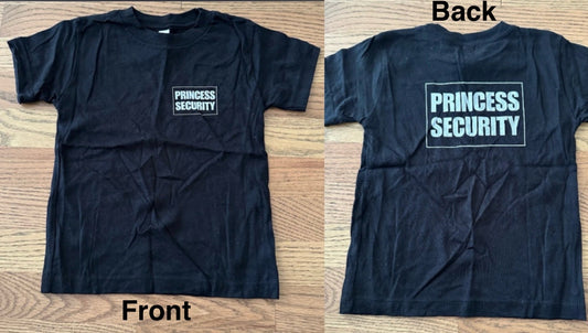 #198- Boys Boutique Disney “Princess Security” tshirt- Size 3T