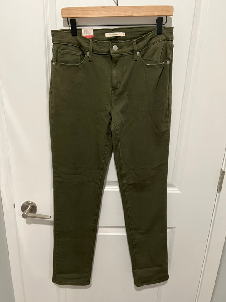 Seller #76 - Levi's Women's Mid-Rise Skinny Jeans - Size 31 - Green - NWT