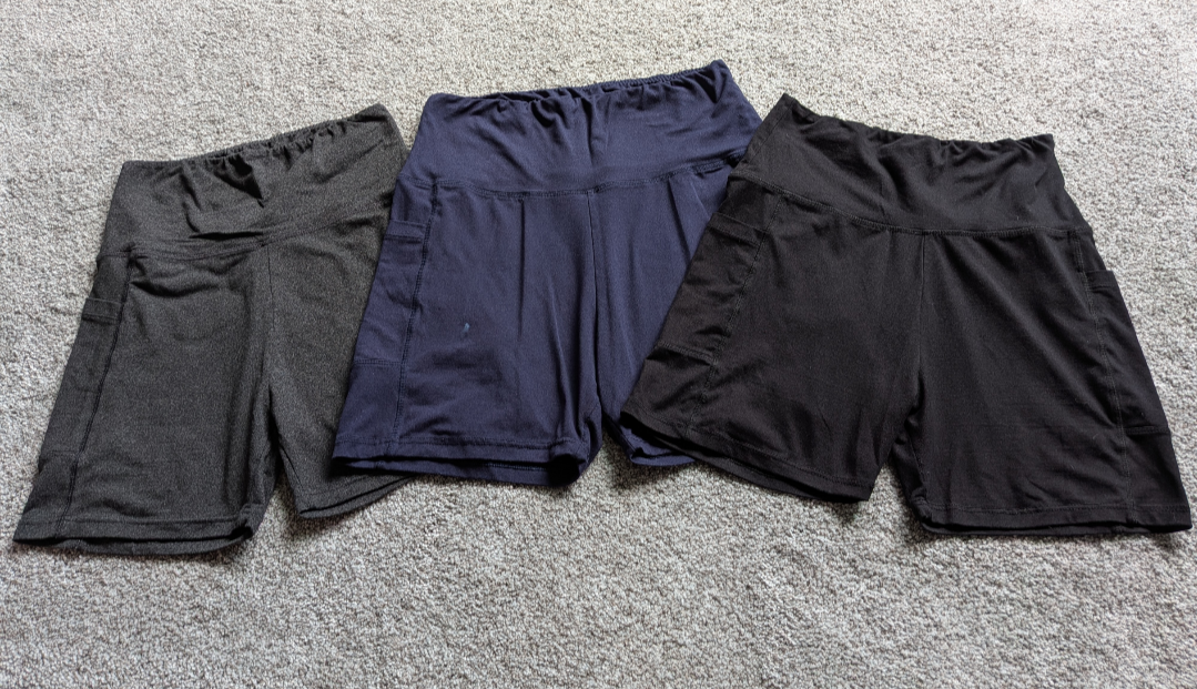 #17 Set of 3 Women's bike shorts size M