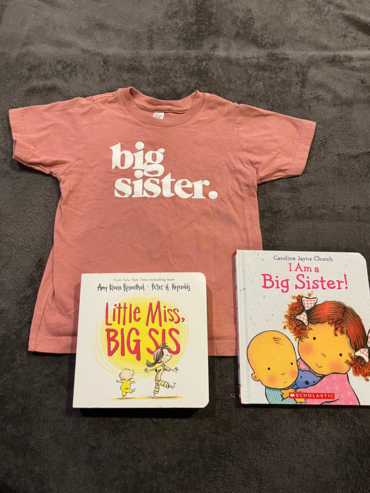 Big sister 2T shirt + book Bundle