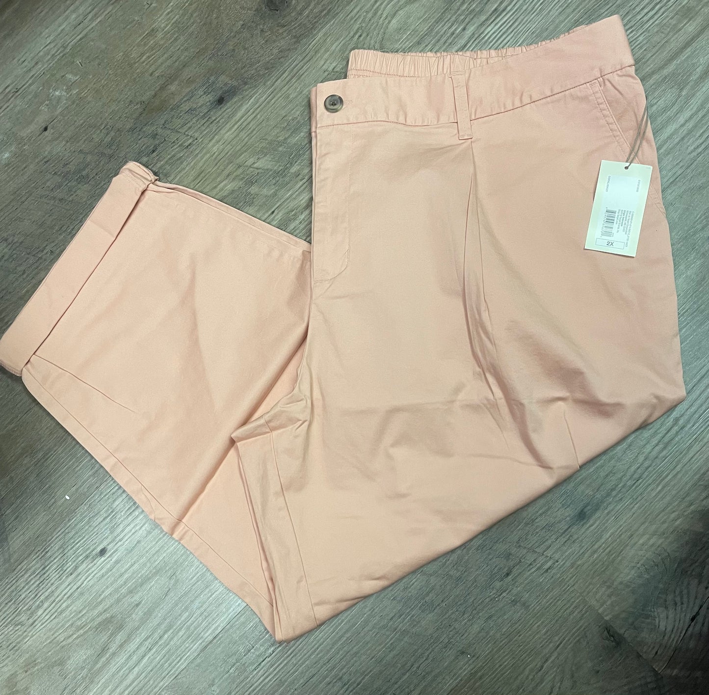 New Women 2X a new day cropped pants. coral