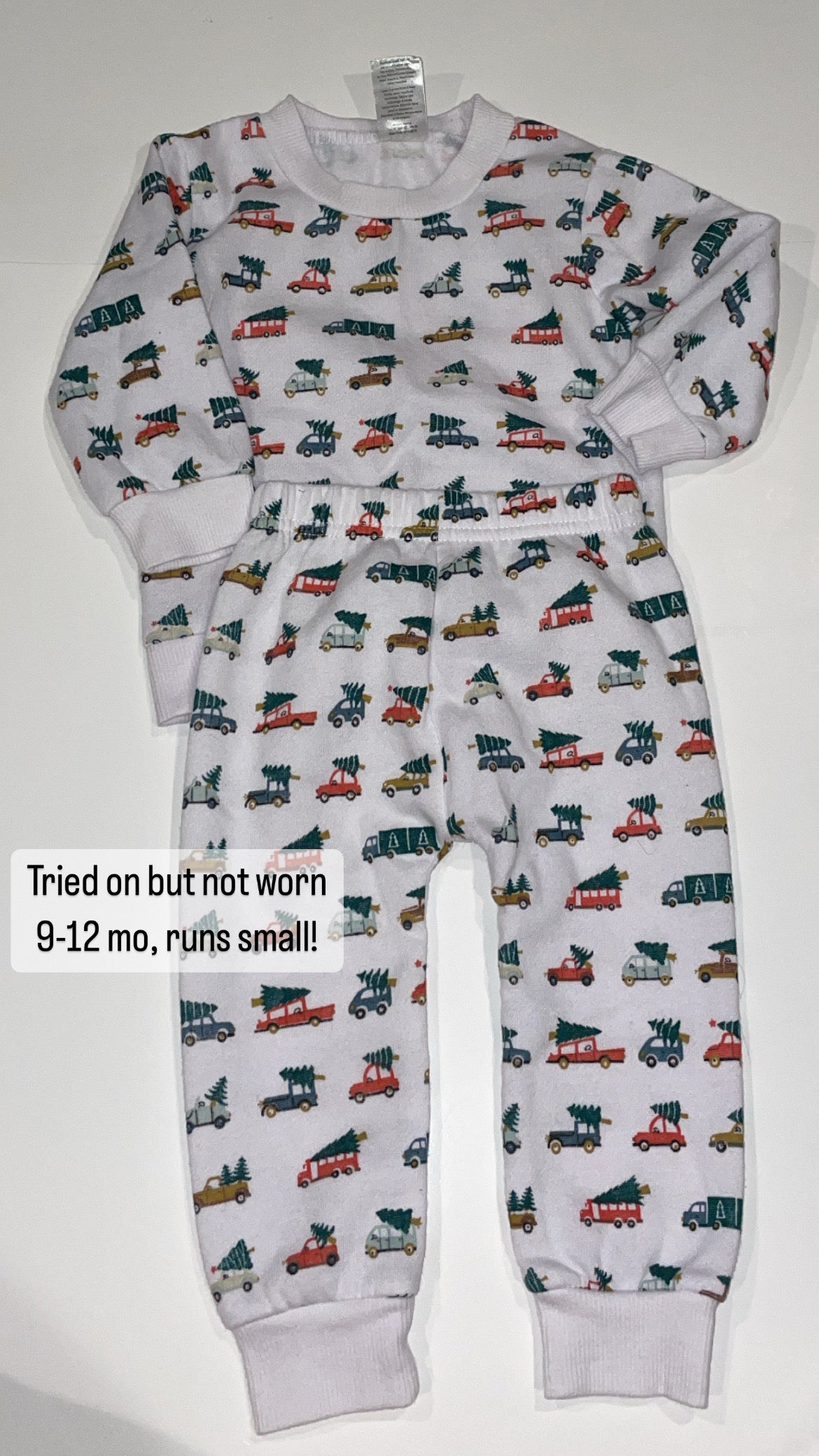 Lila & jack 9-12 mo christmas trucks sweats