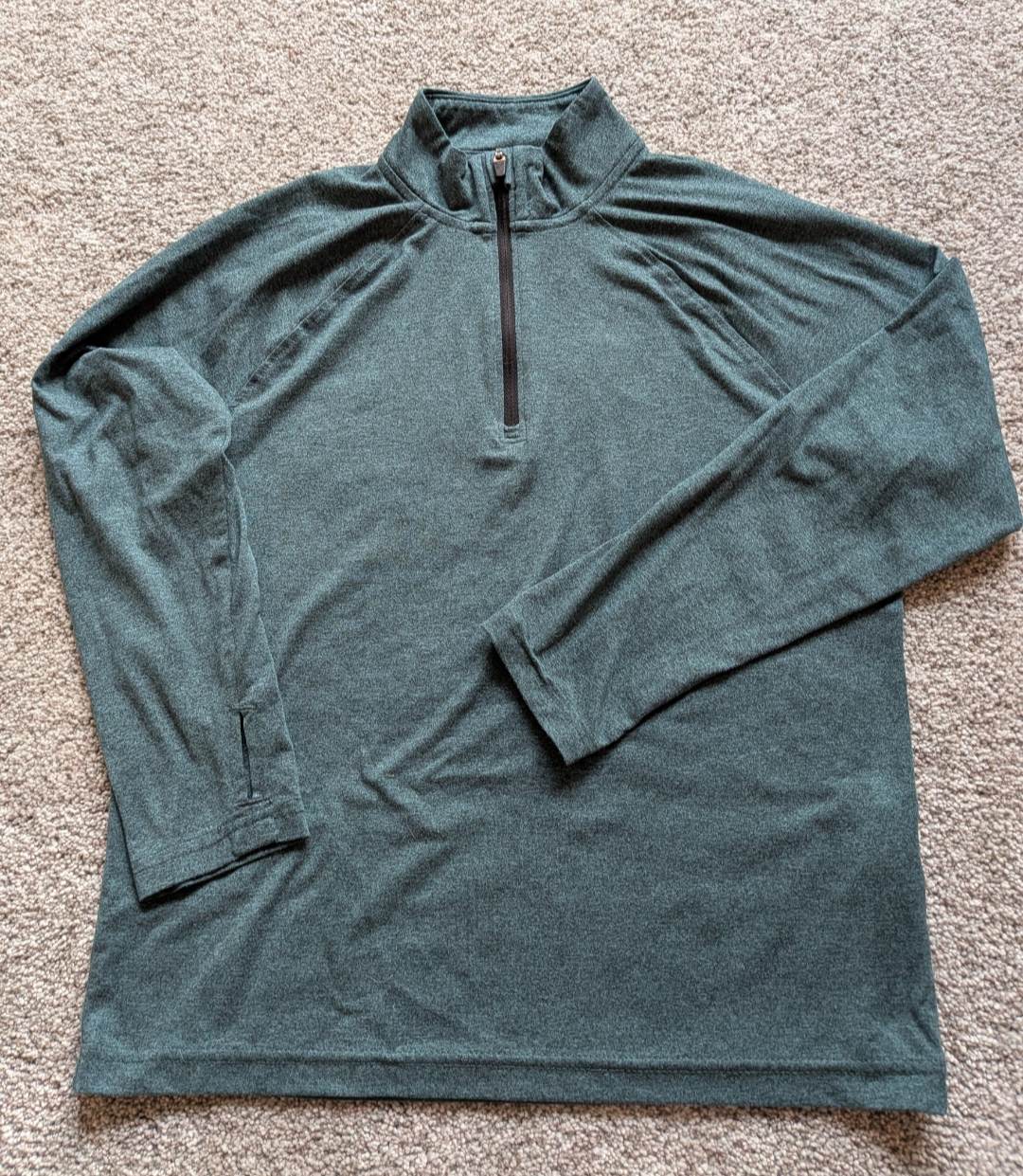 #17 Old Navy Active Cloud 94 Soft Heather green boys long sleeve, M (8)