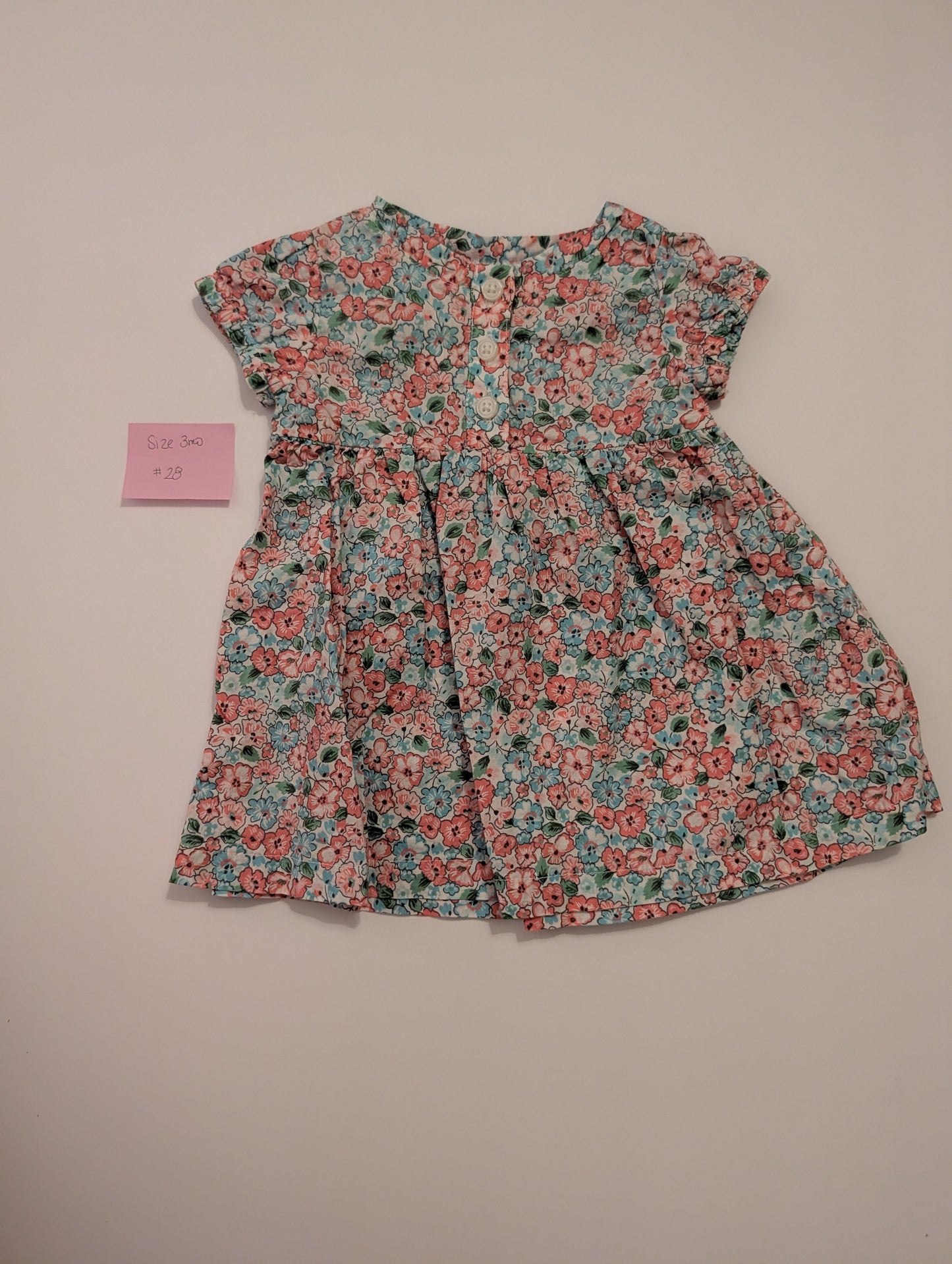 *Reduced* Seller 97, Floral Dress, Baby Girl, size 3mo (item 28)