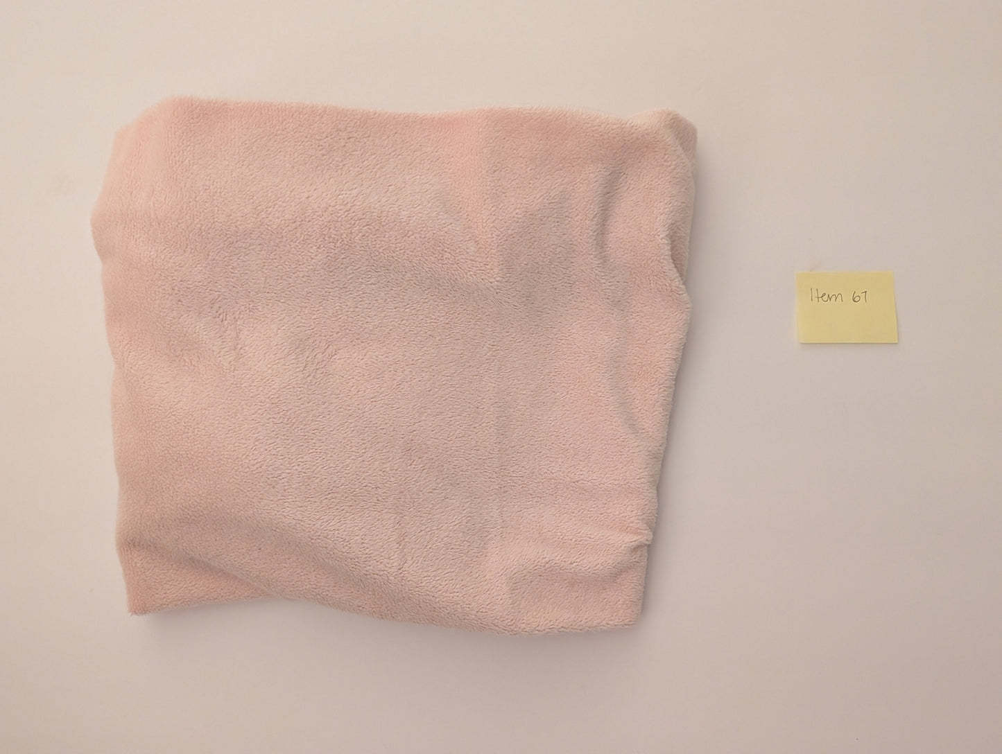 Seller 97, Pink Fleece Changing Pad Cover (Item 67)