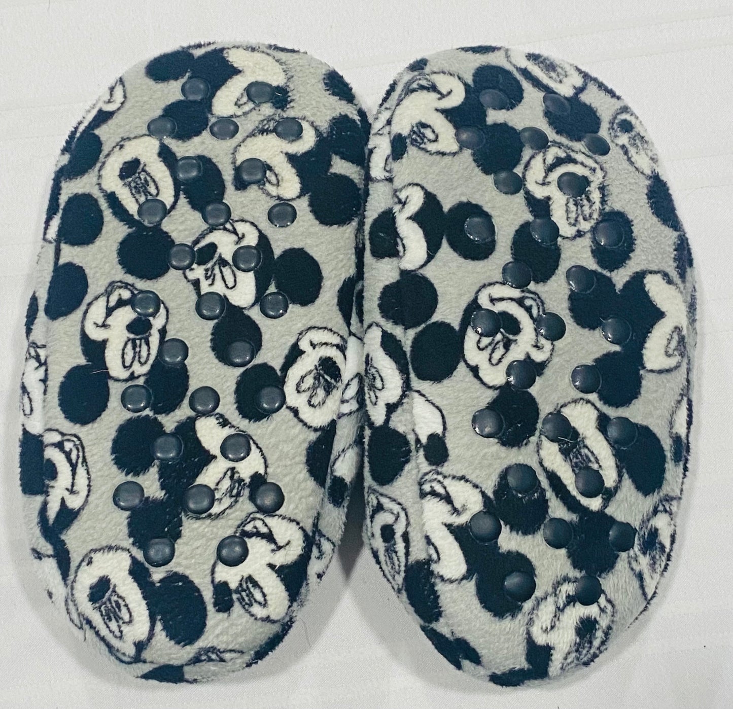 Mickey Fleece Slippers - size 10 - VGUC