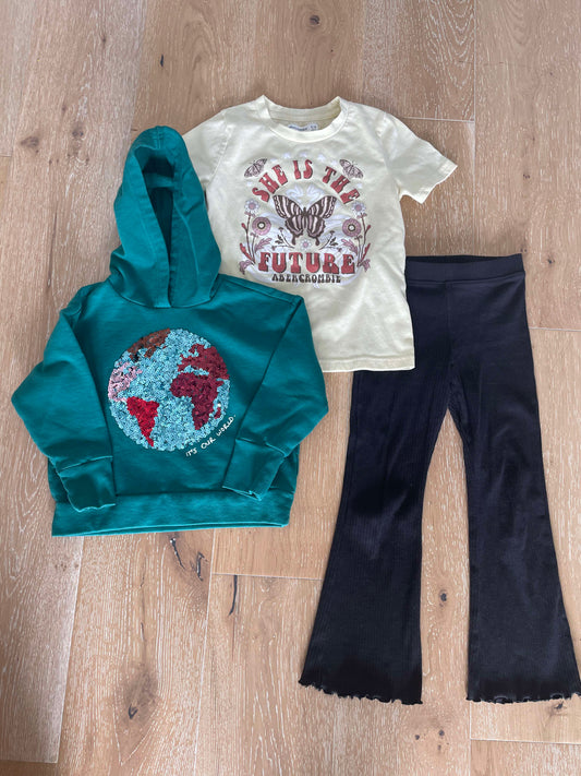 #222 Abercrombie, Gymboree, Jumping Beans Girls Size 5 Girl Power/Little Hippie Bundle