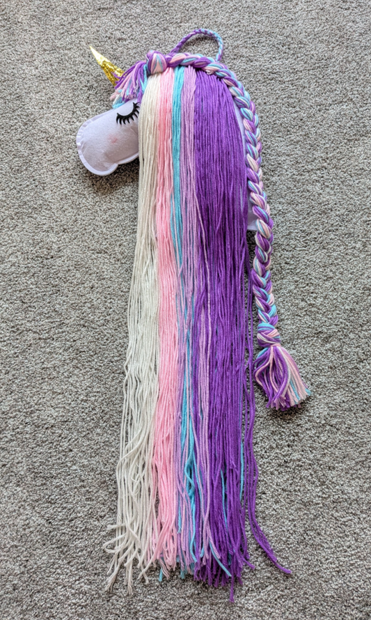 #17 Unicorn hanging hair bow holder