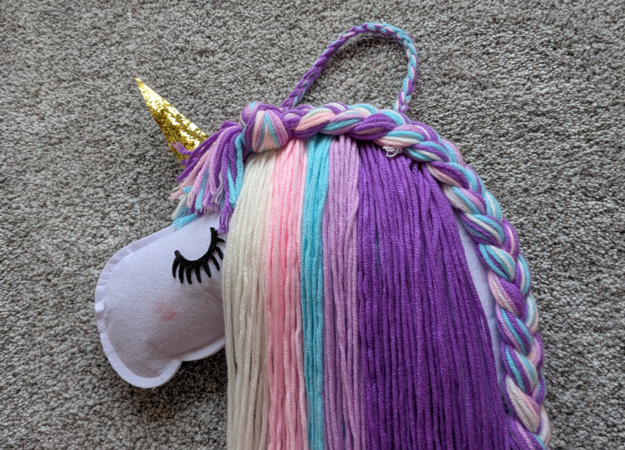 #17 Unicorn hanging hair bow holder