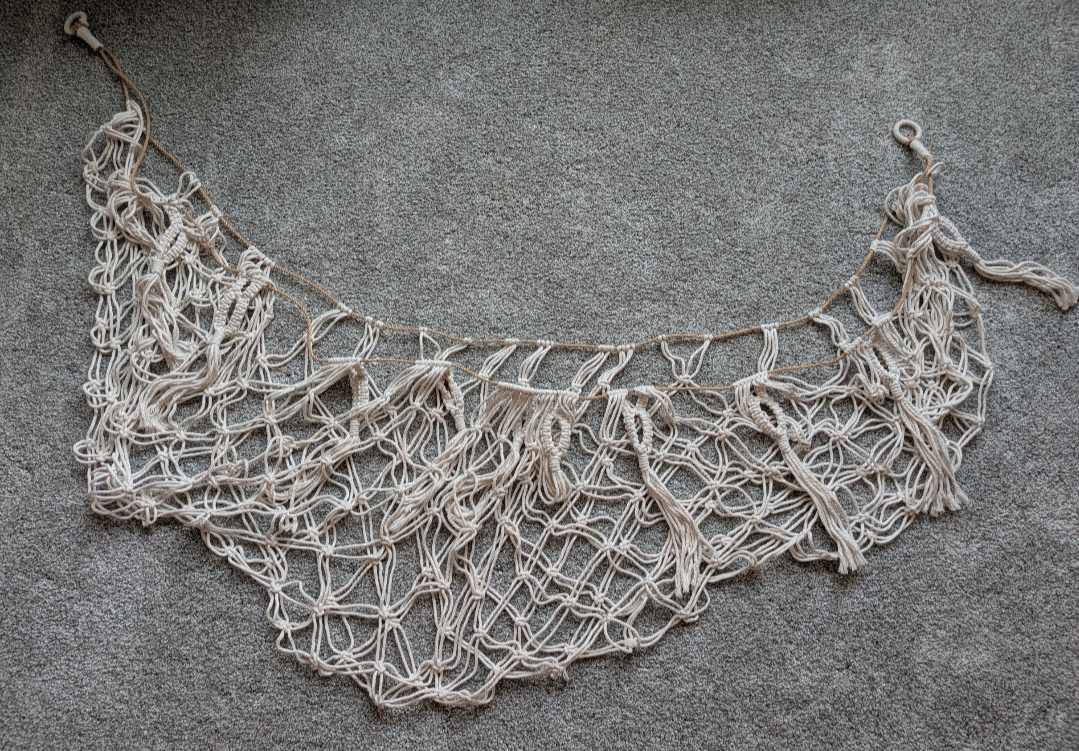 #17 Macrame stuffed animal hammock