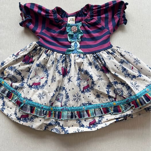 Boutique Winter Animals Toddler Dress