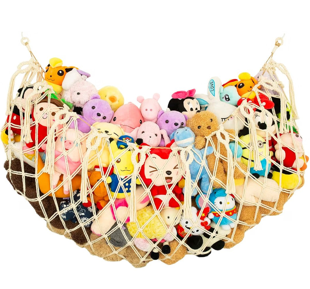 #17 Macrame stuffed animal hammock
