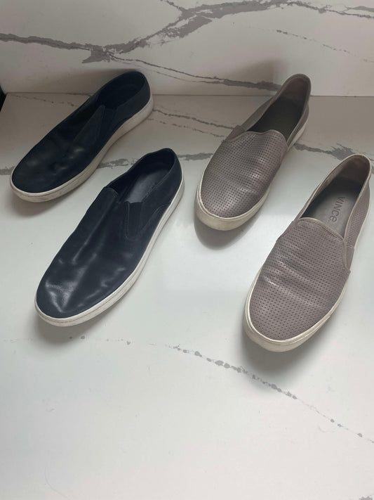 #222 Vince Women's Size 8 Leather Slide-In and Slip-On Sneakers Shoes (Retailed for approx. $150 each!)