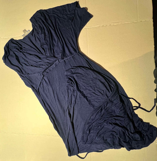 #98 Maternity Navy Medium Maxi Dress