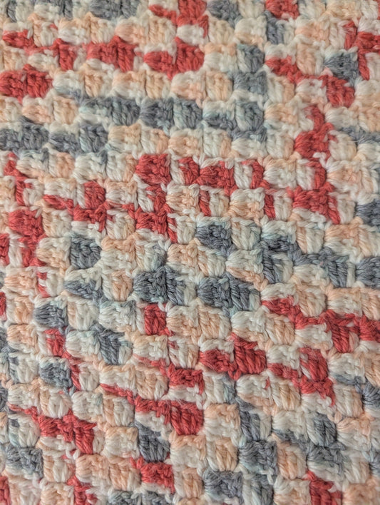 Seller 97, Hand Knit Multicolor Baby Blanket, (item 109)