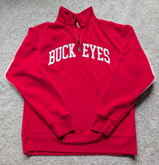 #17 Women's Ohio State Buckeyes Fleece Quarter-Zip size M