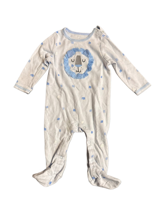 #28 REDUCED Sterling Baby Boy Lion Footed Sleeper Size 6M