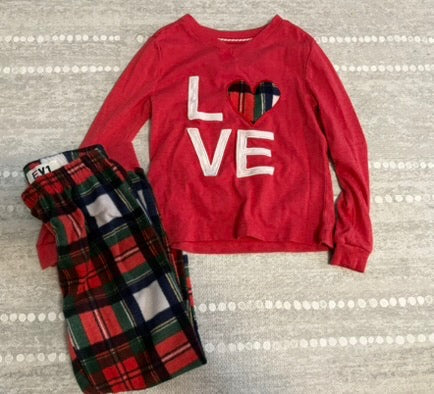 Seller 183- Girls Size XS (4/5) Love PJs - GUC