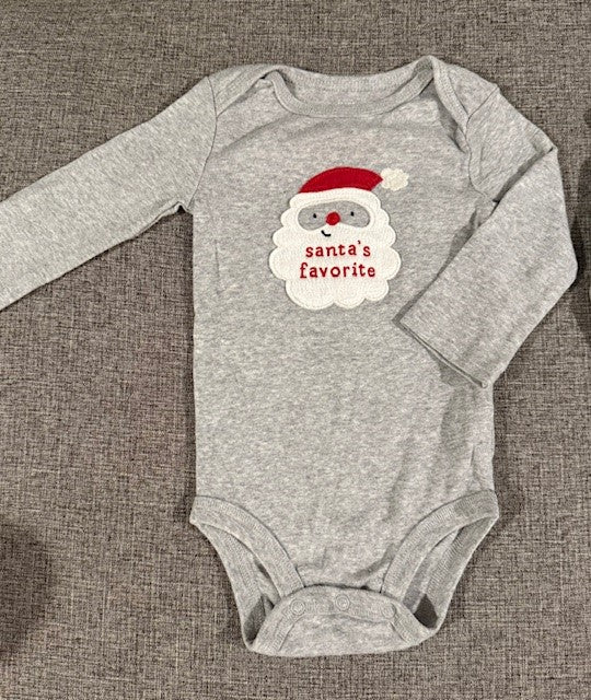 Seller #79 | Carters Christmas Long Sleeve Onesies (2) | Baby 9mo REDUCED